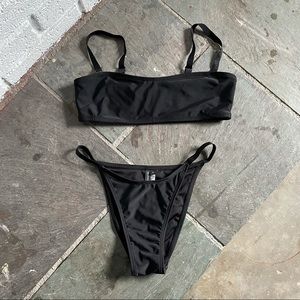 Kendall + Kylie black bikini